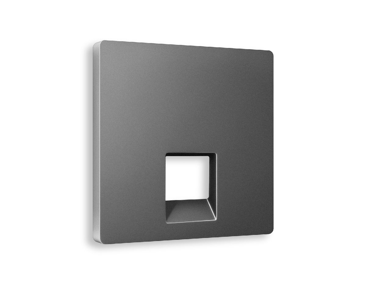 Лицевая панель для компьютерной/телефонной розетки RJ-45/RJ-11 Ambrella Volt Alfa AP6620 в Санкт-Петербурге