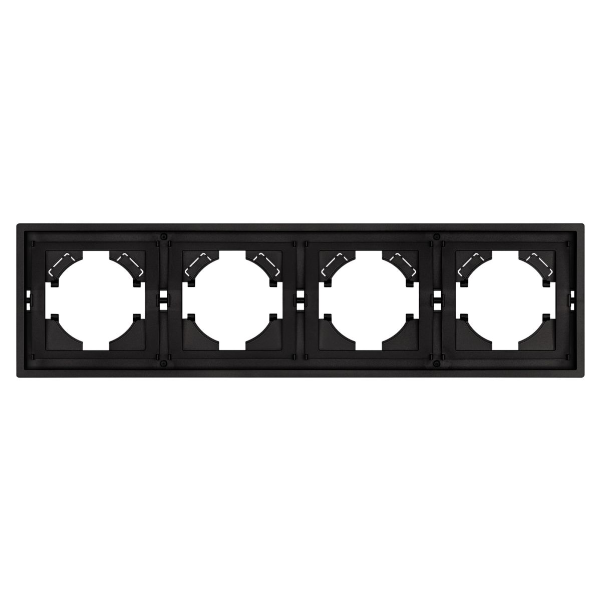 Рамка пластиковая на 4 поста Arlight FRM-TENDO-SFPL-4-BK 054654 в Санкт-Петербурге