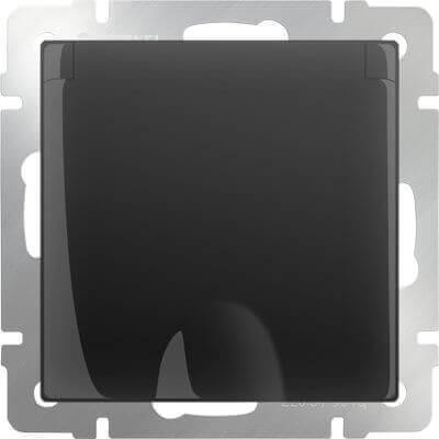 Розетка Werkel с заземлением с защитной крышкой и шторками WL08-SKGSC-01-IP44 4690389054235 в Санкт-Петербурге