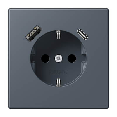 Розетка 2K+З USB Typ AC Jung LC1520-15CA262 в Санкт-Петербурге