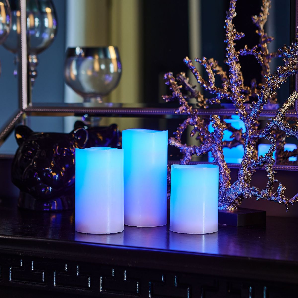 Набор свечей светодиодных Uniel ULD-F052 RGB RC CANDLE SET3 UL-00007259 в Санкт-Петербурге