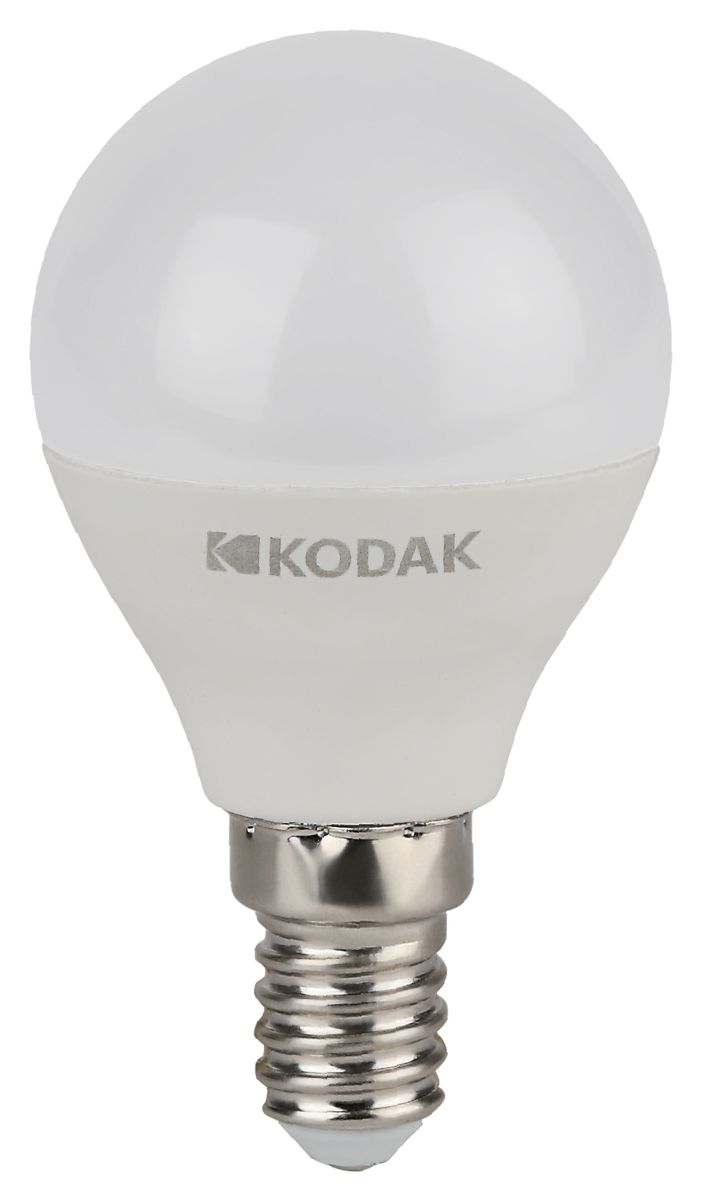 Лампа светодиодная Kodak LED P45-7W-840-E14 K 7Вт шар нейтральный белый свет Е14 Б0057612 в #REGION_NAME_DECLINE_PP#