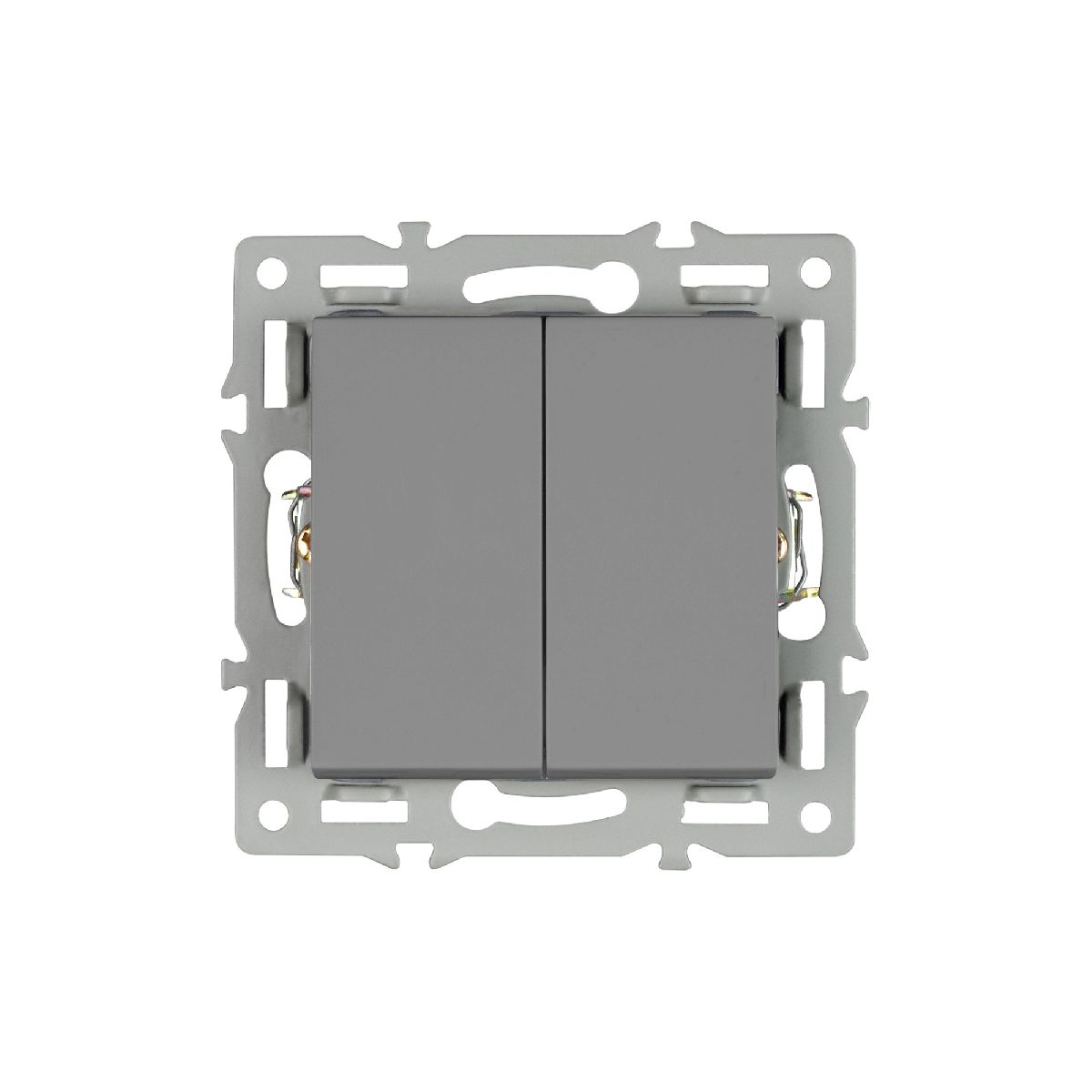 Механизм выключателя двухклавишный проходной Arlight SWT-MKP2-PL-GR (250V, 16A) 043729 в Санкт-Петербурге