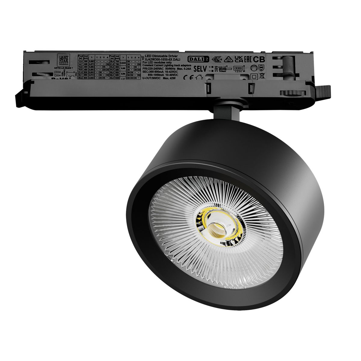 Трековый трехфазный светильник Quattro LED с управлением DALI Lightstar Alta Pro A5647DALI в #REGION_NAME_DECLINE_PP#
