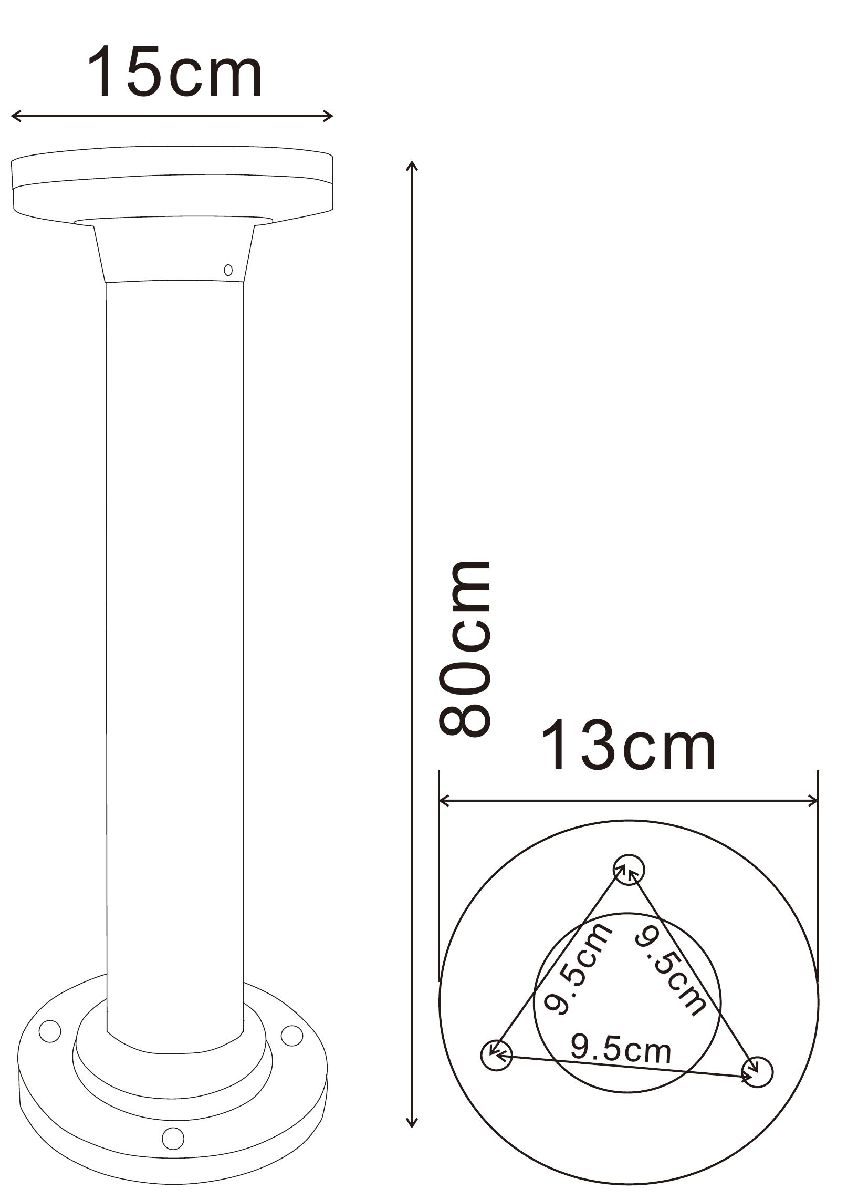 Ландшафтный светильник Arte Lamp Amsterdam A1213PA-1BK в Санкт-Петербурге