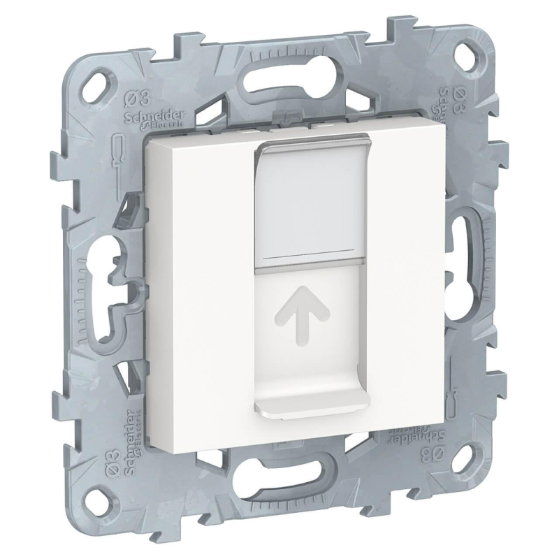 Розетка компьютерная RJ45 Schneider Electric Unica New Cat. 6 UTP NU541518 в Санкт-Петербурге