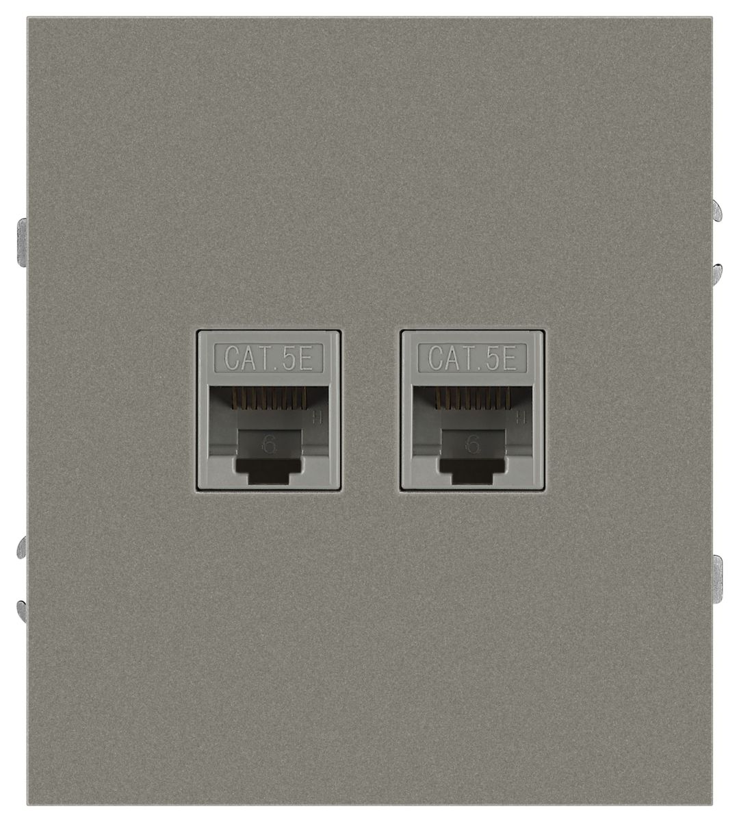 Розетка Эра Arktik 16-3108-07 информационная двойная 2XRJ45 титан Б0070490 в Санкт-Петербурге