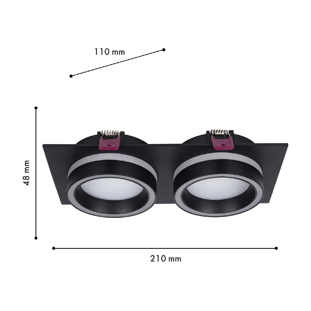 Встраиваемый светильник Favourite Vasto 4651-2C в #REGION_NAME_DECLINE_PP#