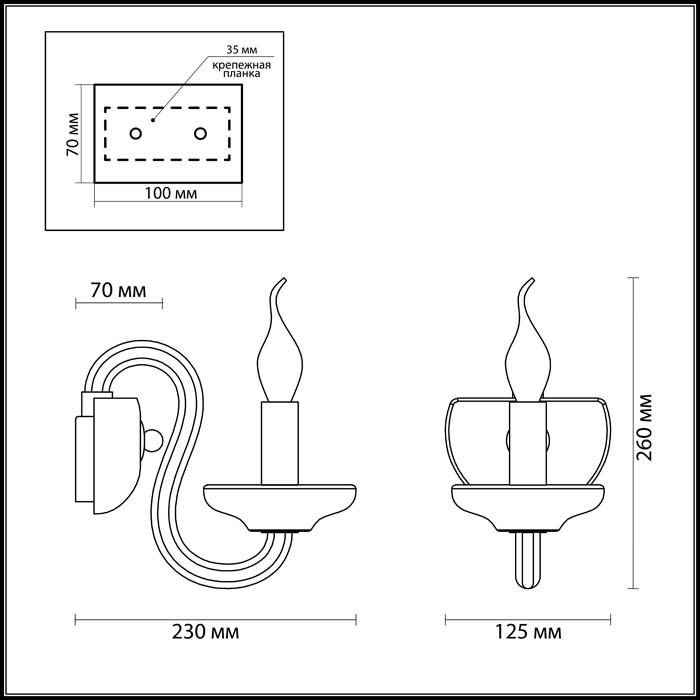 Бра Odeon Light Chicca 3933/1W в Санкт-Петербурге