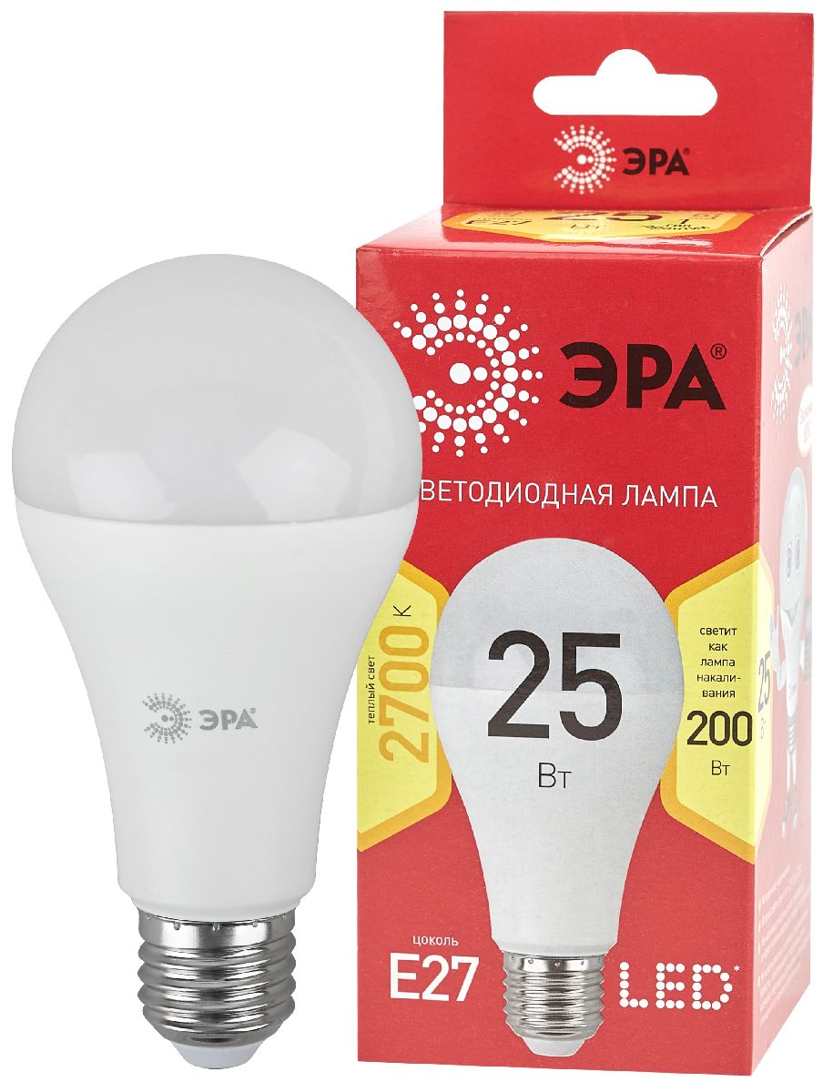Лампа светодиодная Эра E27 25W 2700K LED A65-25W-827-E27 R Б0048009 в #REGION_NAME_DECLINE_PP#