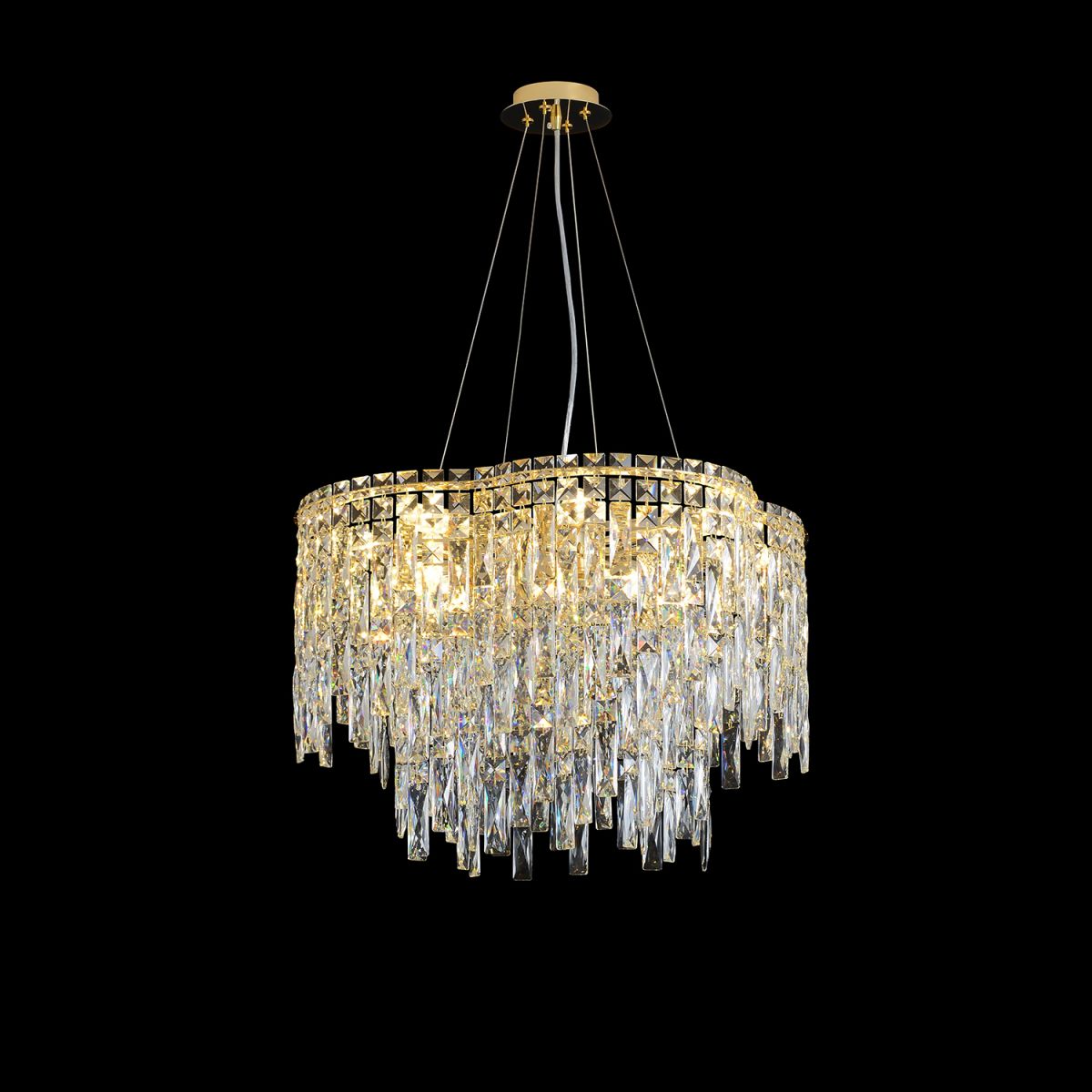 Подвесная люстра Crystal Lux ABRIL SP12 GOLD в Санкт-Петербурге