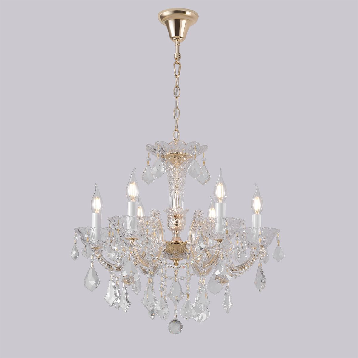 Подвесная люстра Crystal Lux CRISTELLE SP6 GOLD в Санкт-Петербурге