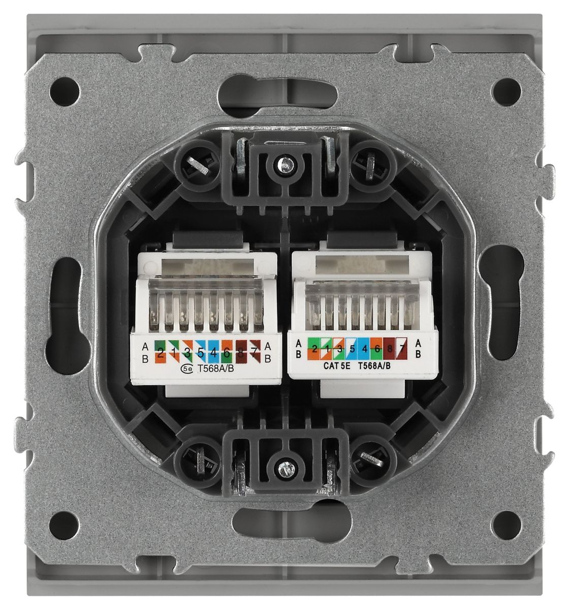 Розетка Эра Arktik 16-3108-03 информационная двойная 2XRJ45 алюминий Б0070486 в Санкт-Петербурге