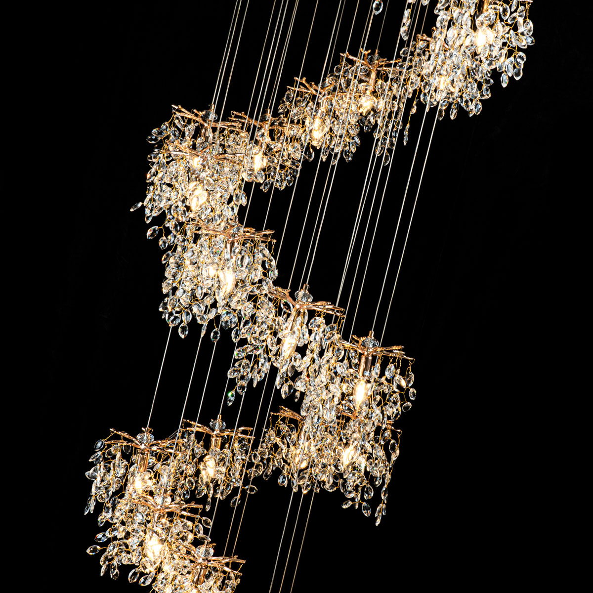 Каскадная люстра Modelux ML.6555.25 GD в Санкт-Петербурге