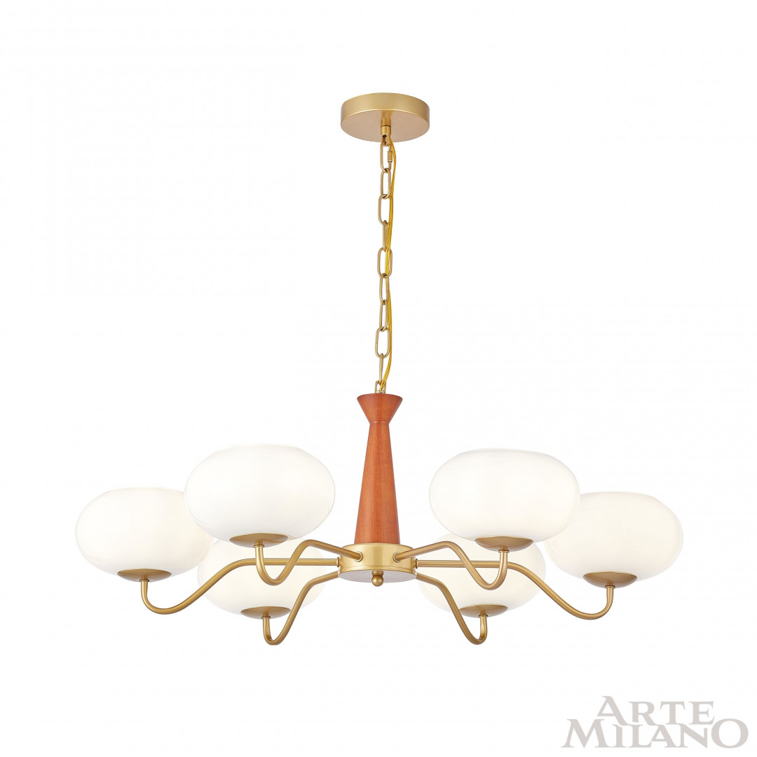 Подвесная люстра Arte Milano Napoli 310166/D780/6 BS/WD в Санкт-Петербурге