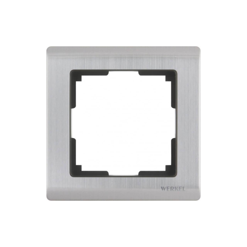 Рамка Werkel Metallic на 1 пост глянцевый никель WL02-Frame-01 4690389045905 в Санкт-Петербурге