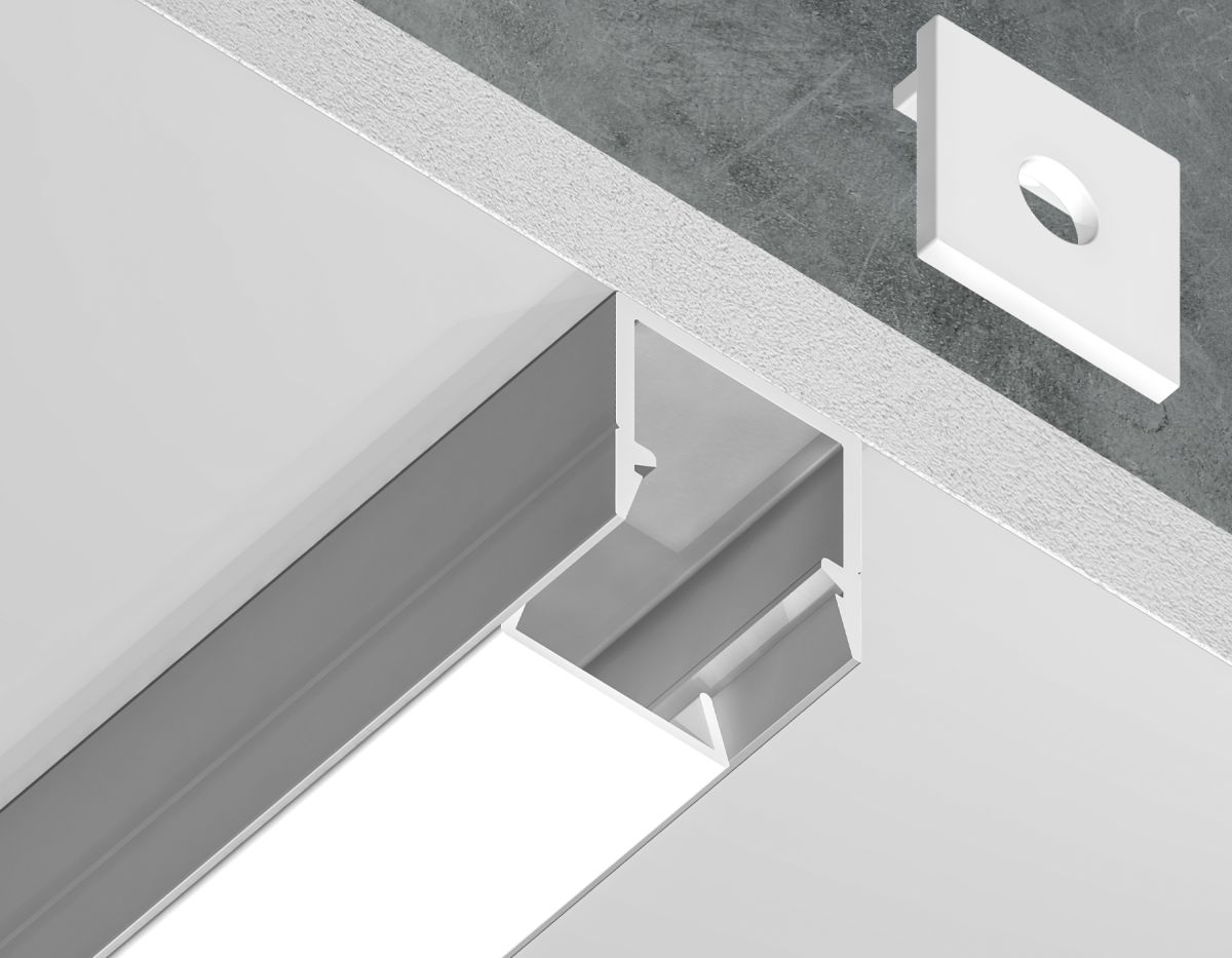 Профиль накладной для светодиодной ленты до 8мм Ambrella Light Illumination GP1650AL в Санкт-Петербурге