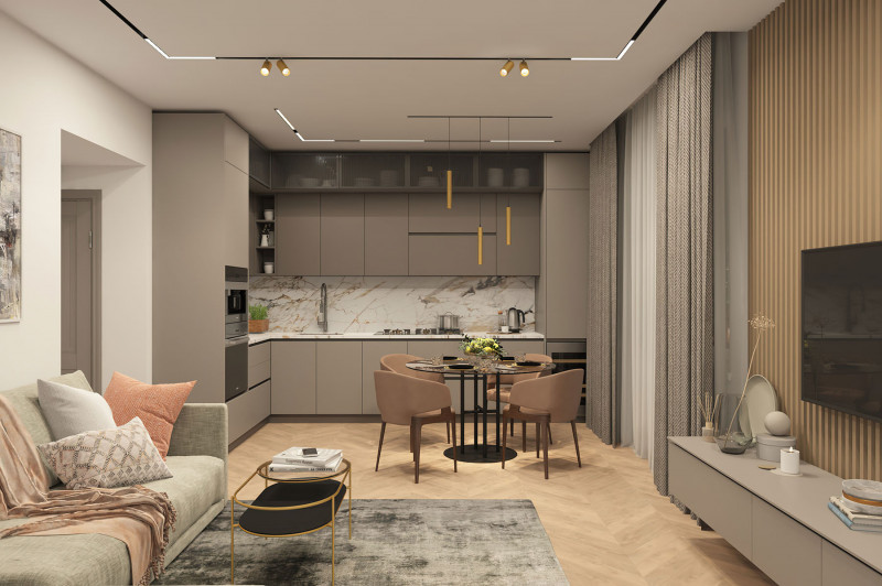 Трековый светильник Denkirs Smart DK8008-BG в Санкт-Петербурге