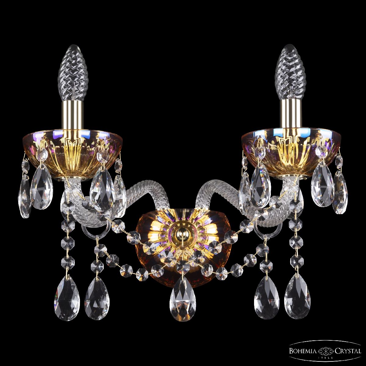 Бра Bohemia Ivele Crystal 5413B/2/165 G Shampan/M-1H в Санкт-Петербурге