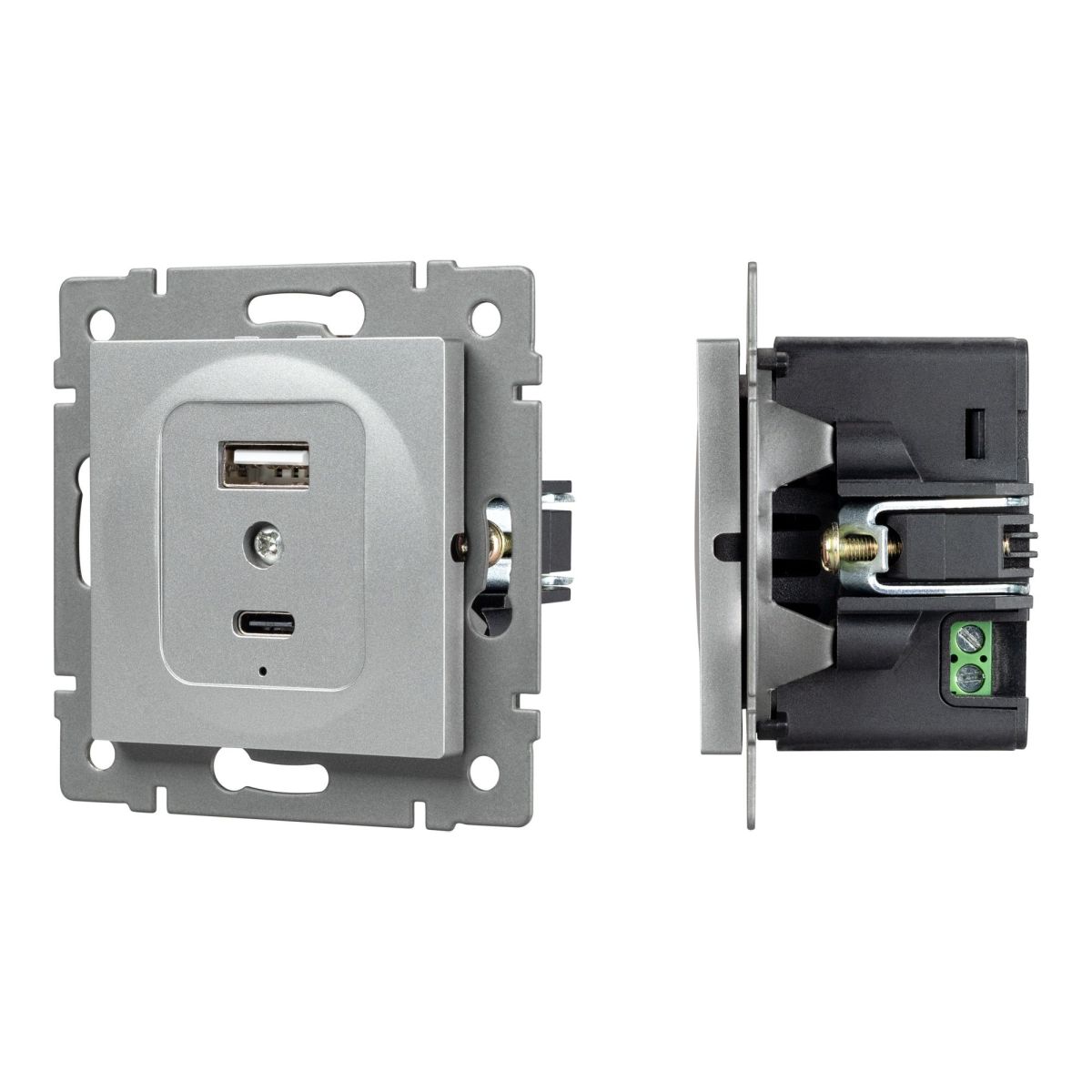 Механизм USB розетки Arlight SCT-MUAC-PL-GR-V (5V, 3A, QC4) 049840 в Санкт-Петербурге