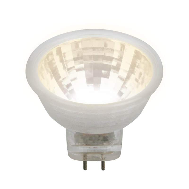 Лампа светодиодная (UL-00001702) Uniel GU4 3W 3000K прозрачная LED-MR11-3W/WW/GU4/220V GLZ21TR в Санкт-Петербурге