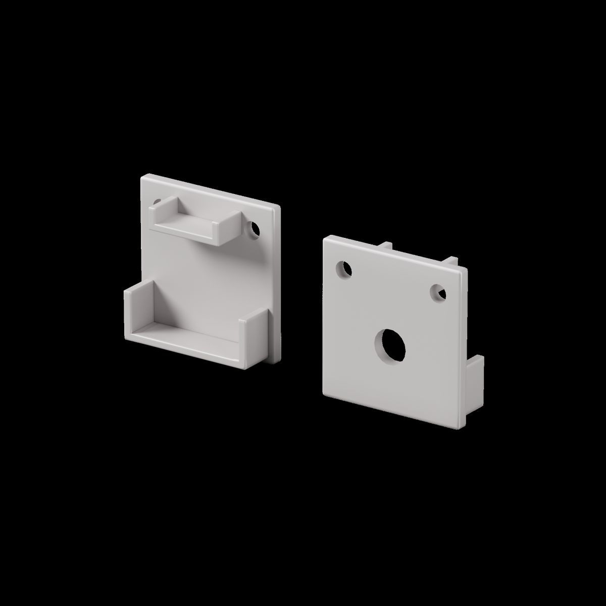 Комплект заглушек для профиля 20×20 2шт Maytoni Led Strip ALM-2020B-EC 642077 в Санкт-Петербурге