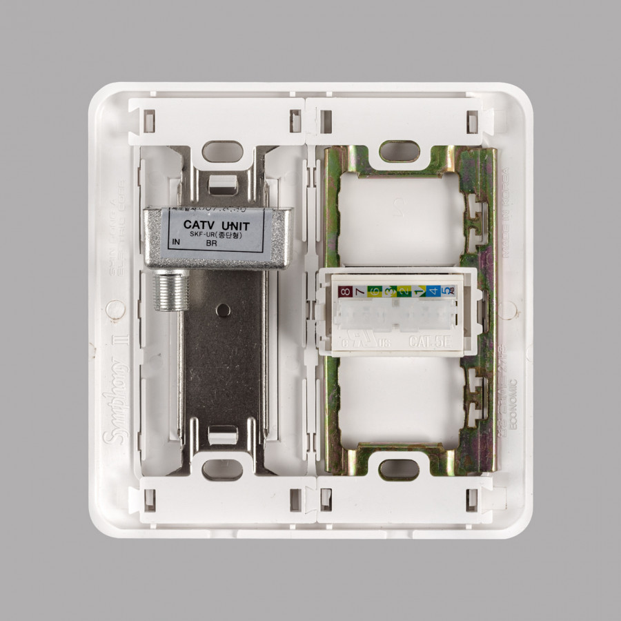 Розетка TF.1+TV SHIN DONG-A WST 5751 WH в Санкт-Петербурге