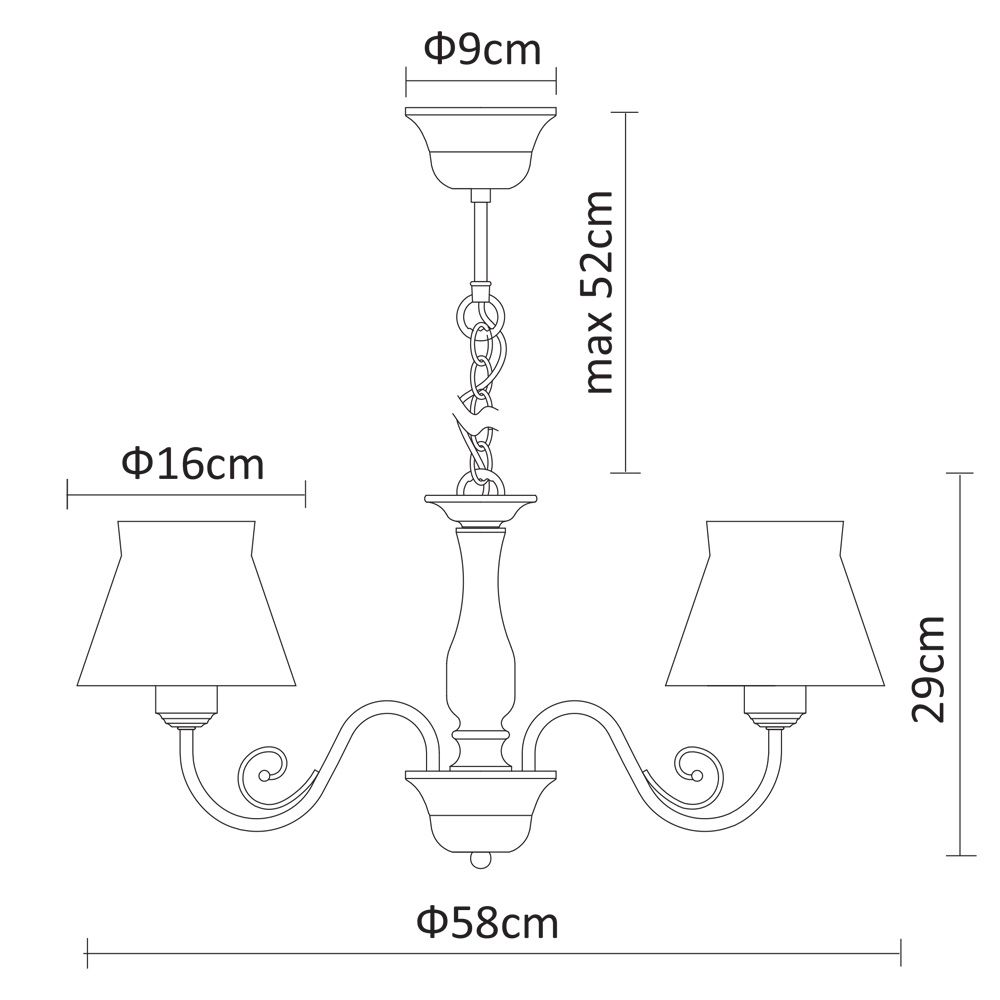 Подвесная люстра Arte Lamp A7021LM-5WH в Санкт-Петербурге