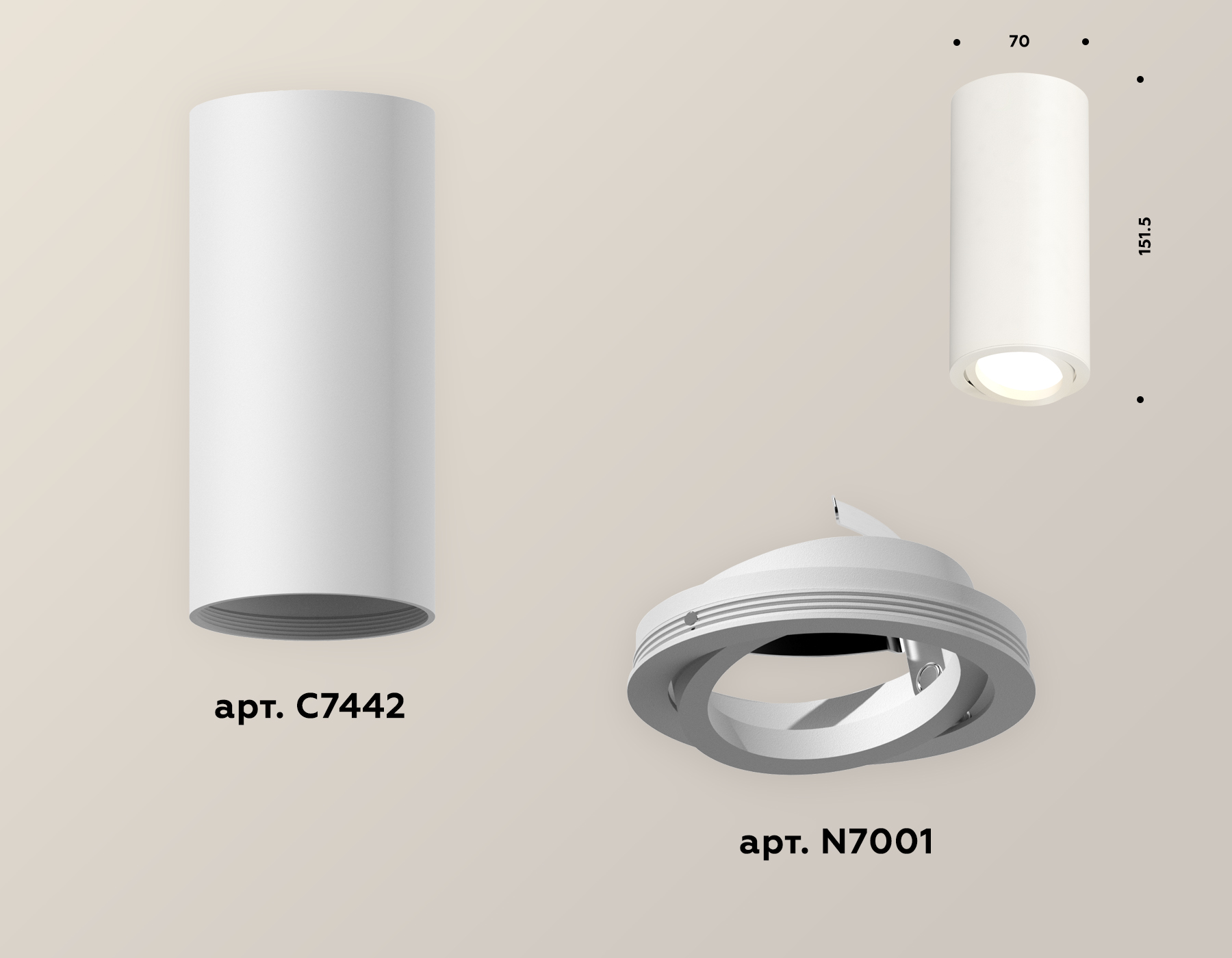 Накладной поворотный светильник Ambrella Light Techno XS7442001 (C7442, N7001) в Санкт-Петербурге