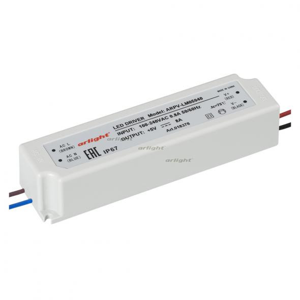 Блок питания Arlight ARPV-LV05040-A (5V, 8.0A, 40W) 018378 в Санкт-Петербурге