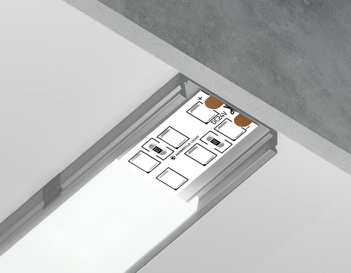 Алюминиевый накладной профиль Ambrella Light Alum Profile GP1800AL в Санкт-Петербурге