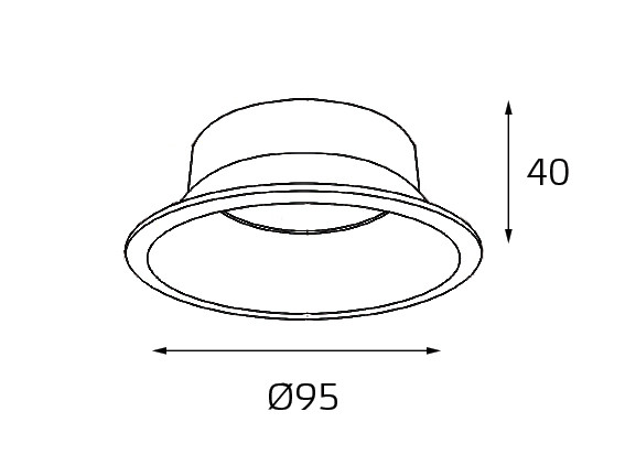 Отражатель для светильника Italline reflector for 3160 black в Санкт-Петербурге