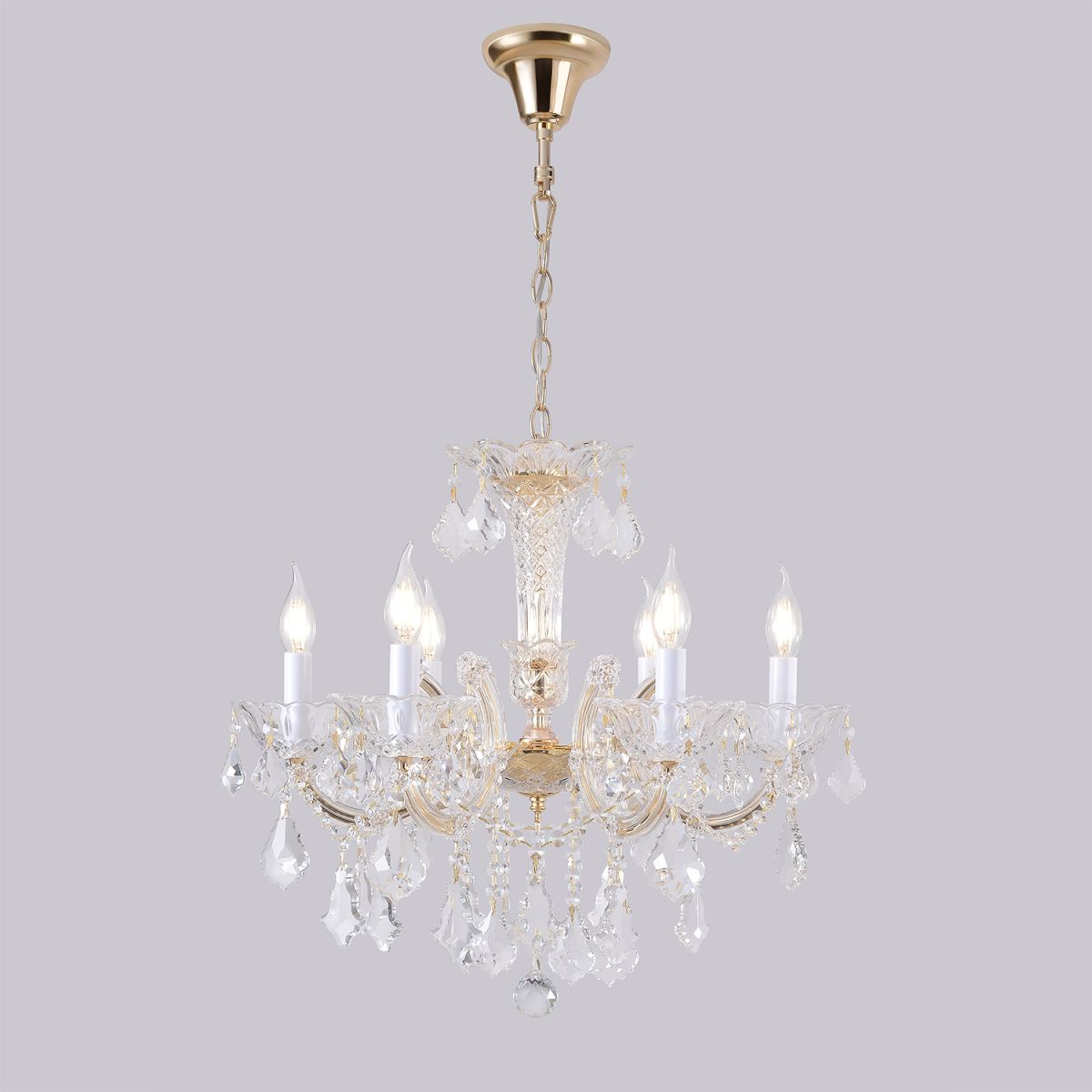 Подвесная люстра Crystal Lux CRISTELLE SP6 GOLD в Санкт-Петербурге