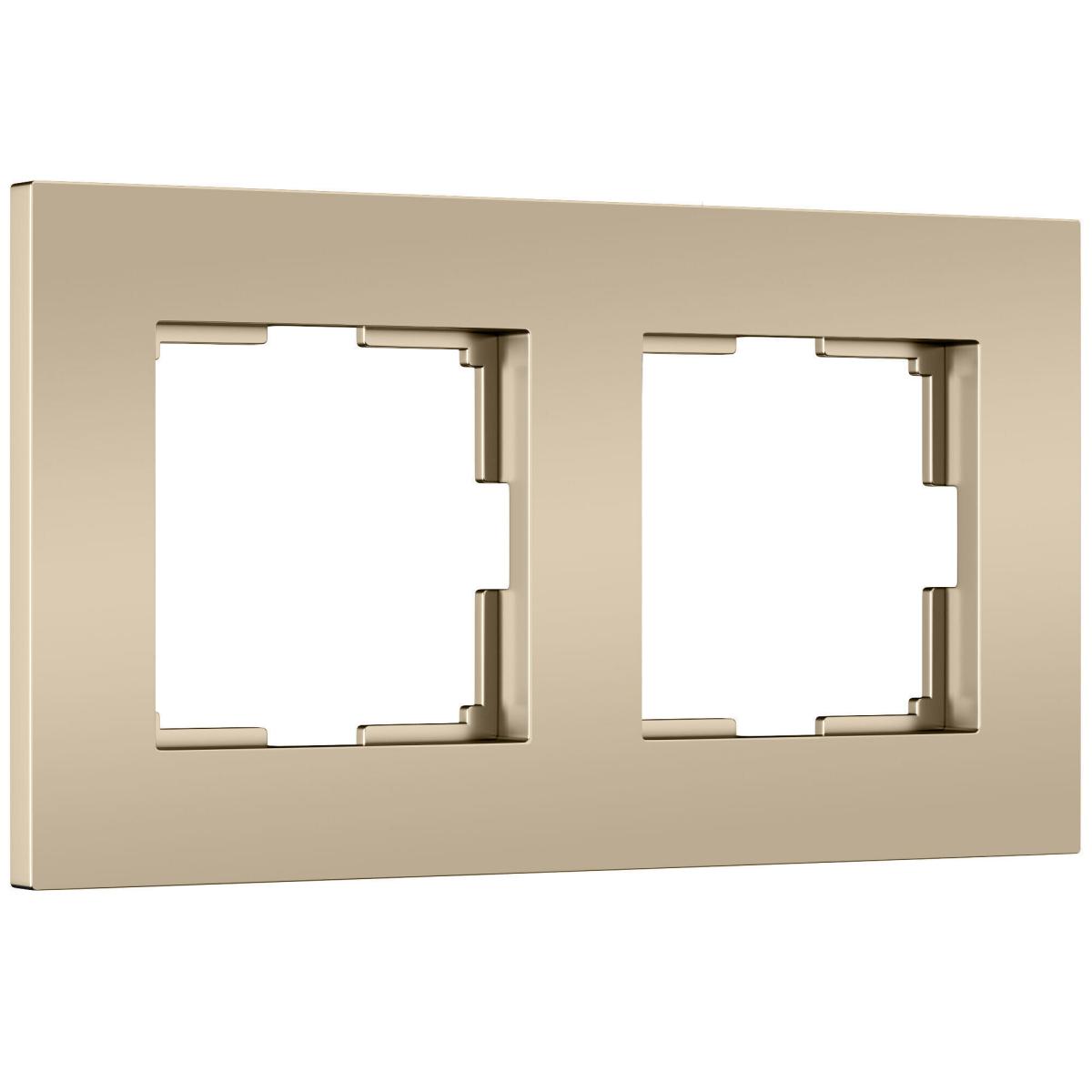 Рамка на 2 поста Werkel Slab (шампань софт) W0022911 4690389218378 a071624 в Санкт-Петербурге