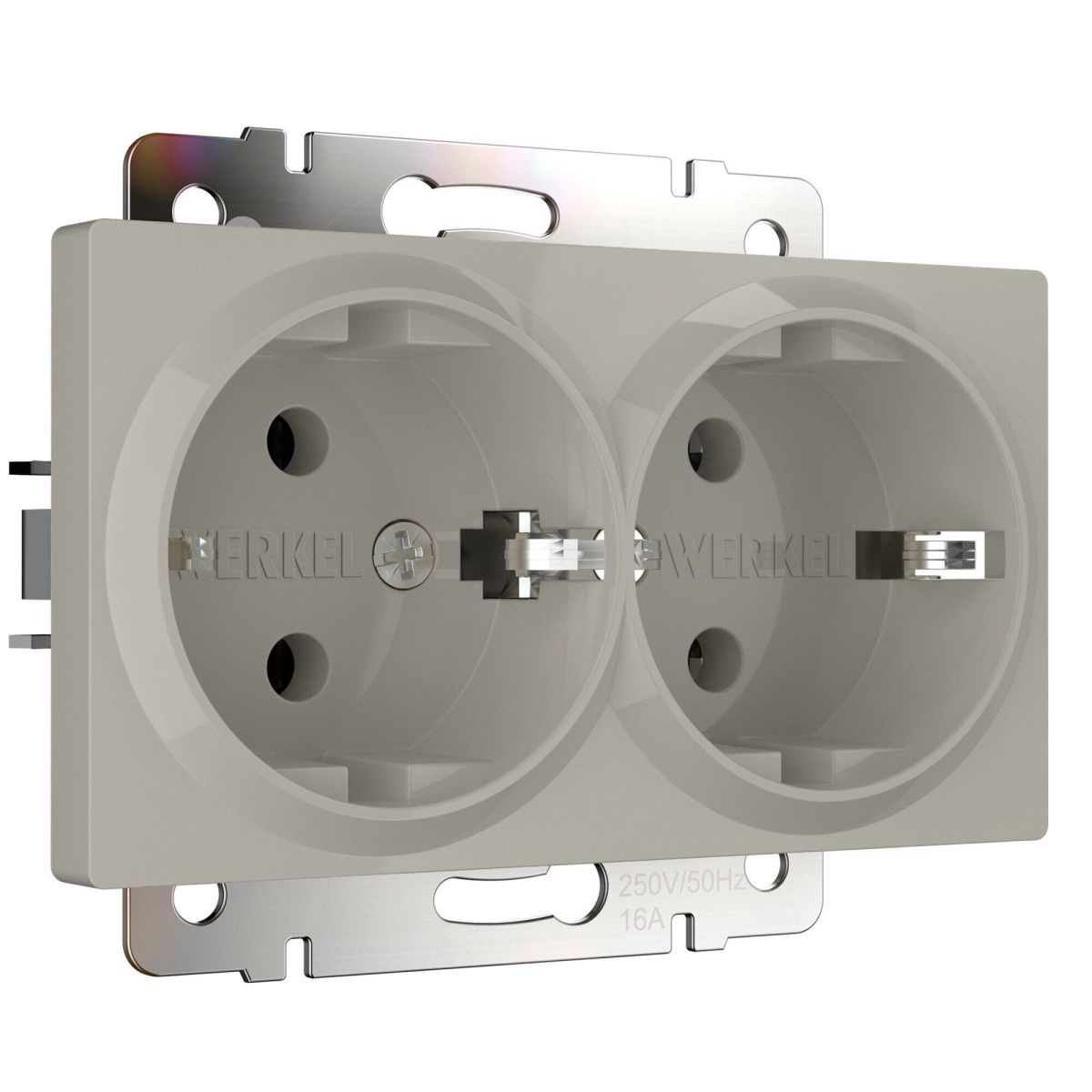 Розетка двойная с заземлением Werkel W1272004 4690389213960 a069774 в Санкт-Петербурге
