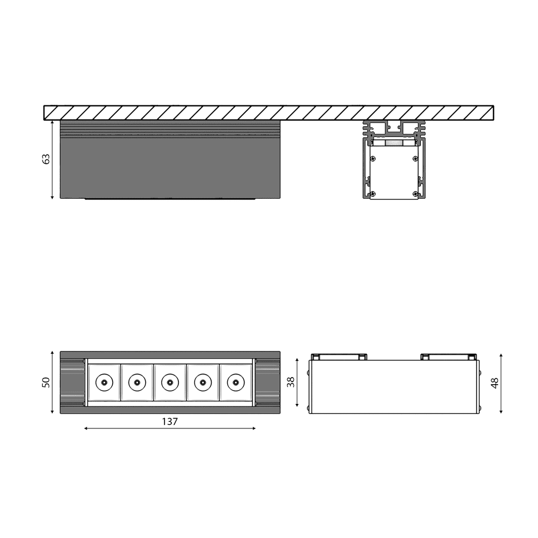 Трековый светильник DesignLed SY-601221-BL-10-NW 003583 в Санкт-Петербурге