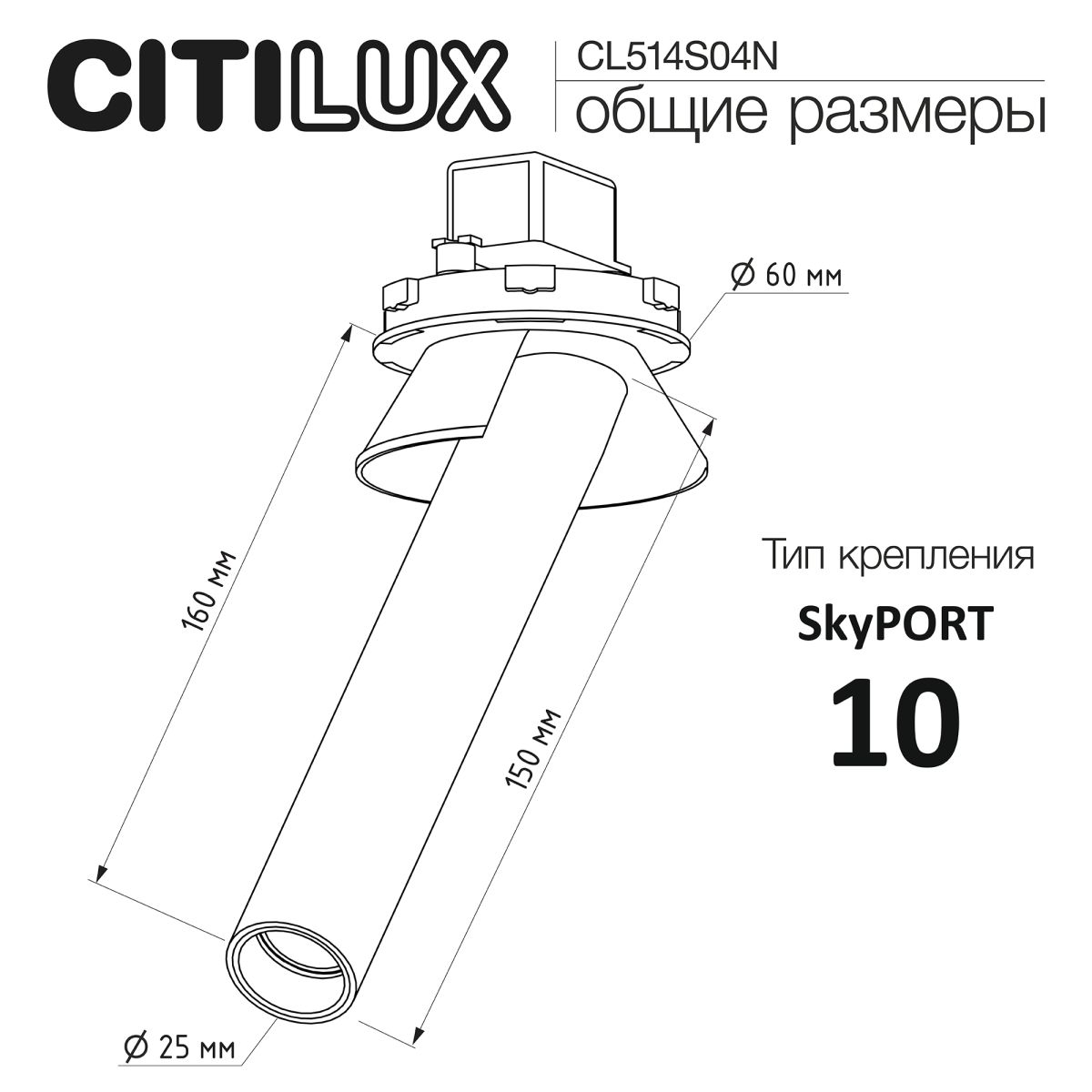 Встраиваемый спот Citilux Stek CL514S04N в Санкт-Петербурге