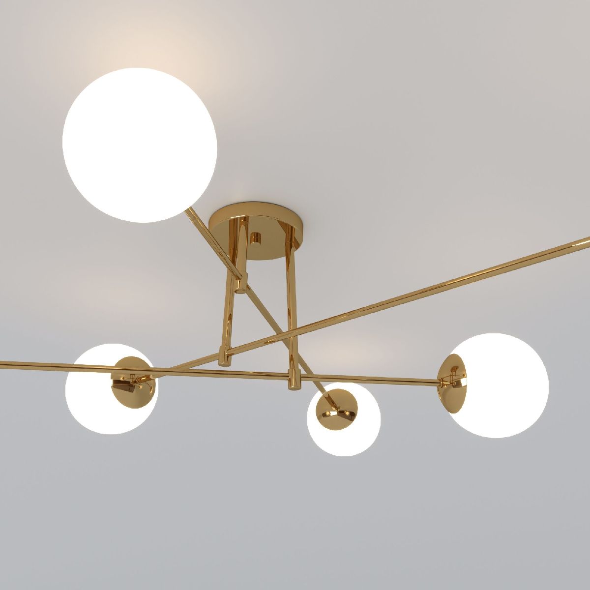 Потолочная люстра Eurosvet Netz 30181/6 латунь Smart a062217 в Санкт-Петербурге