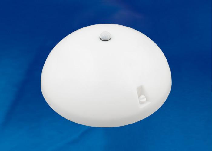 Потолочный светодиодный светильник (UL-00005232) Uniel ULW-K20D 12W/6000K SENSOR IP54 WHITE в Санкт-Петербурге