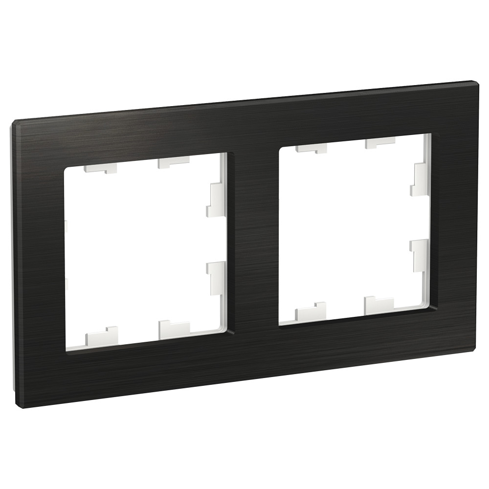 Рамка 2-ая Systeme Electric AtlasDesign Nature Металл оникс ATN312302 в Санкт-Петербурге