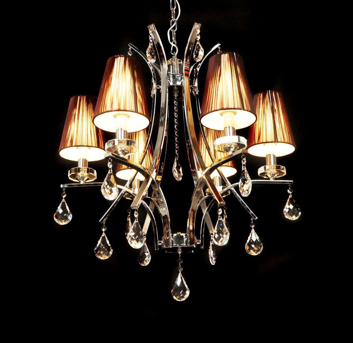 Подвесная люстра Lumina Deco Glamour LDP 66247-6 BR+CHR в Санкт-Петербурге