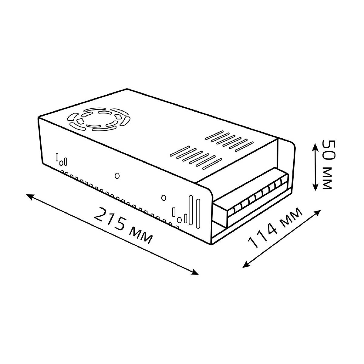 Блок питания Gauss Led Strip PS 12V 400W IP20 40A 202003400 в Санкт-Петербурге