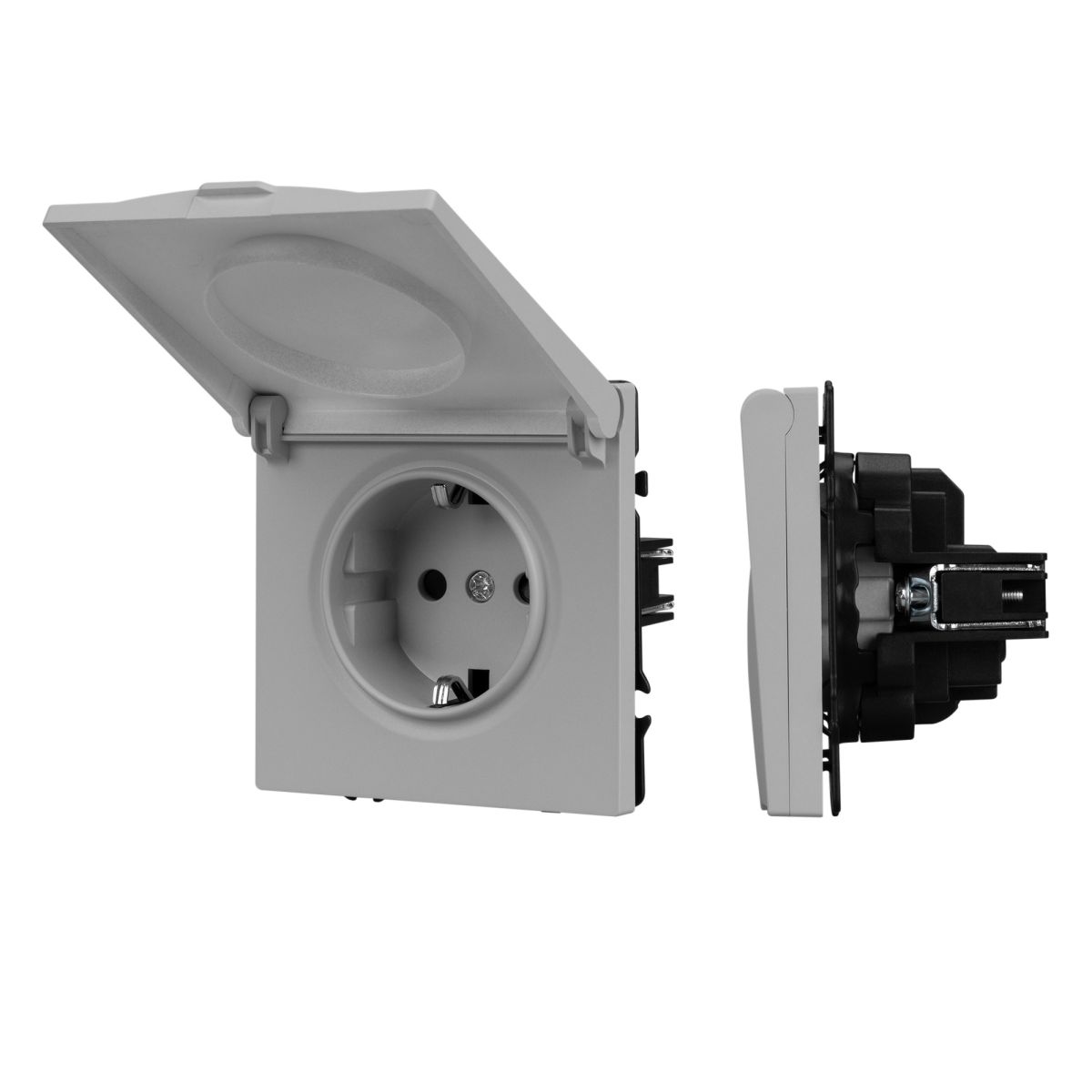 Розетка зк со шторками и крышкой софт-тач никель Arlight SCT-MCP-SFPL-IS (250V, 16A) 059441(1) в #REGION_NAME_DECLINE_PP#