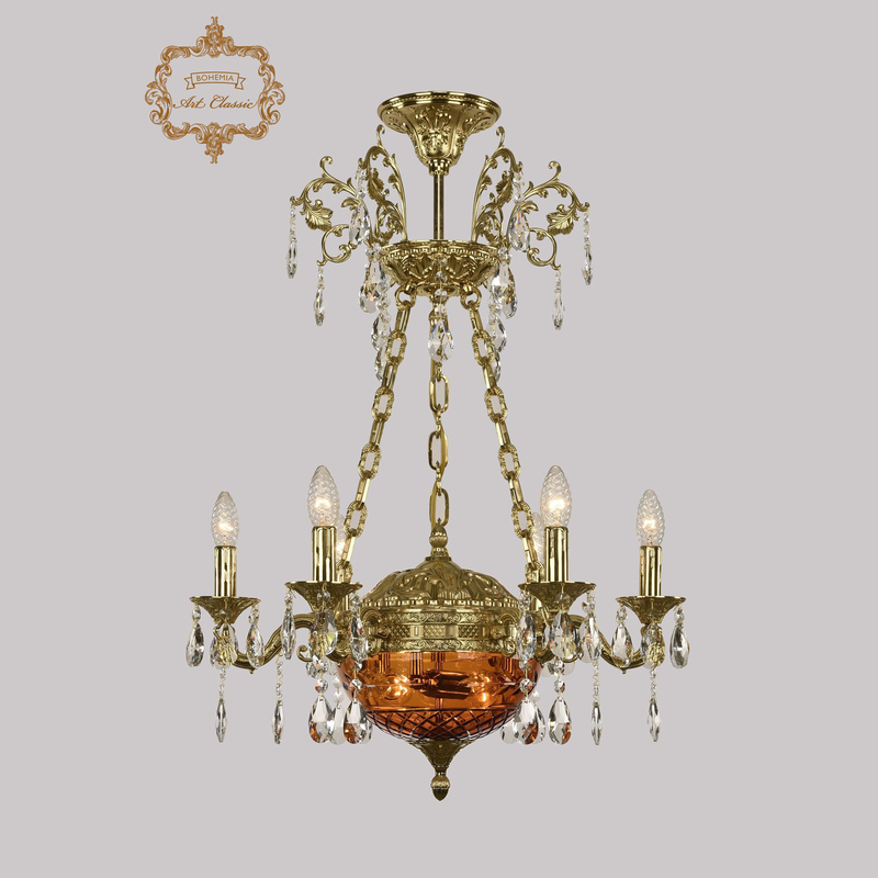 Подвесная люстра Art Classic 31.51.6.CK125SP.250SP.G.Sp.Amber.1B в Санкт-Петербурге