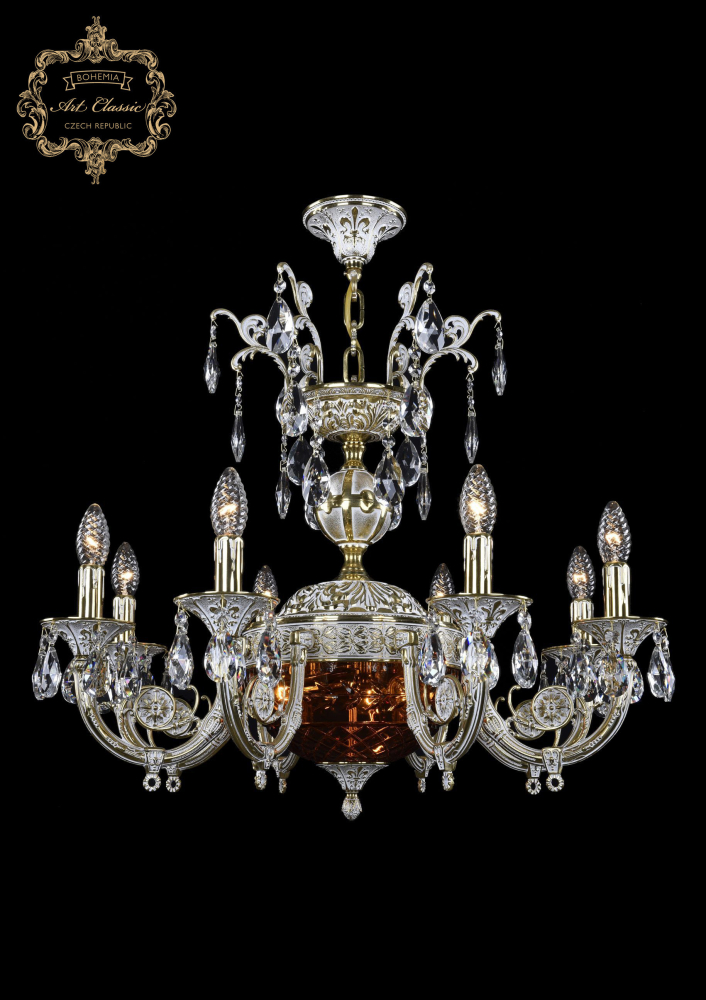 Подвесная люстра Art Classic 31.22.8.KR175SP.250IT.GW.Sp.Amber.1B в Санкт-Петербурге