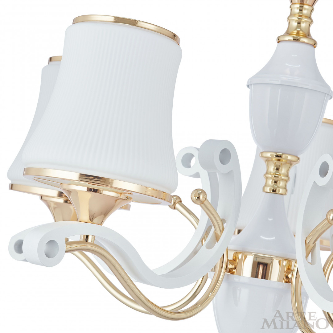 Подвесная люстра Arte Milano Florentia-3987 303987/6 Wh/Gd в Санкт-Петербурге