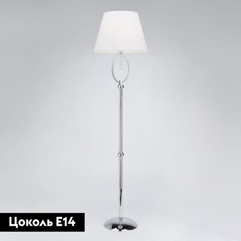 Торшер Eurosvet Madera 01056/1 хром/прозрачный хрусталь Strotskis в #REGION_NAME_DECLINE_PP#