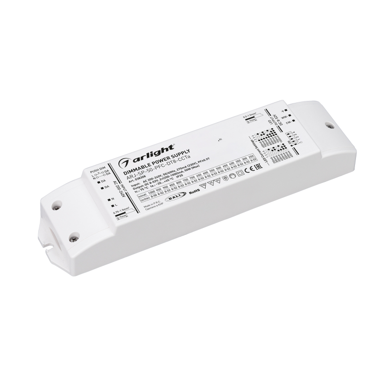 Блок питания Arlight ARJ-SP-50-PFC-DT8-ССTa (50W, 8-52V, 0.25-1А) 038308 в Санкт-Петербурге