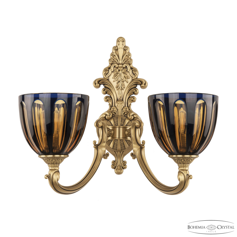 Бра Bohemia Ivele Crystal Verona 7209B15/2/175 FP P1 U Amber-Blue/H-1H в Санкт-Петербурге