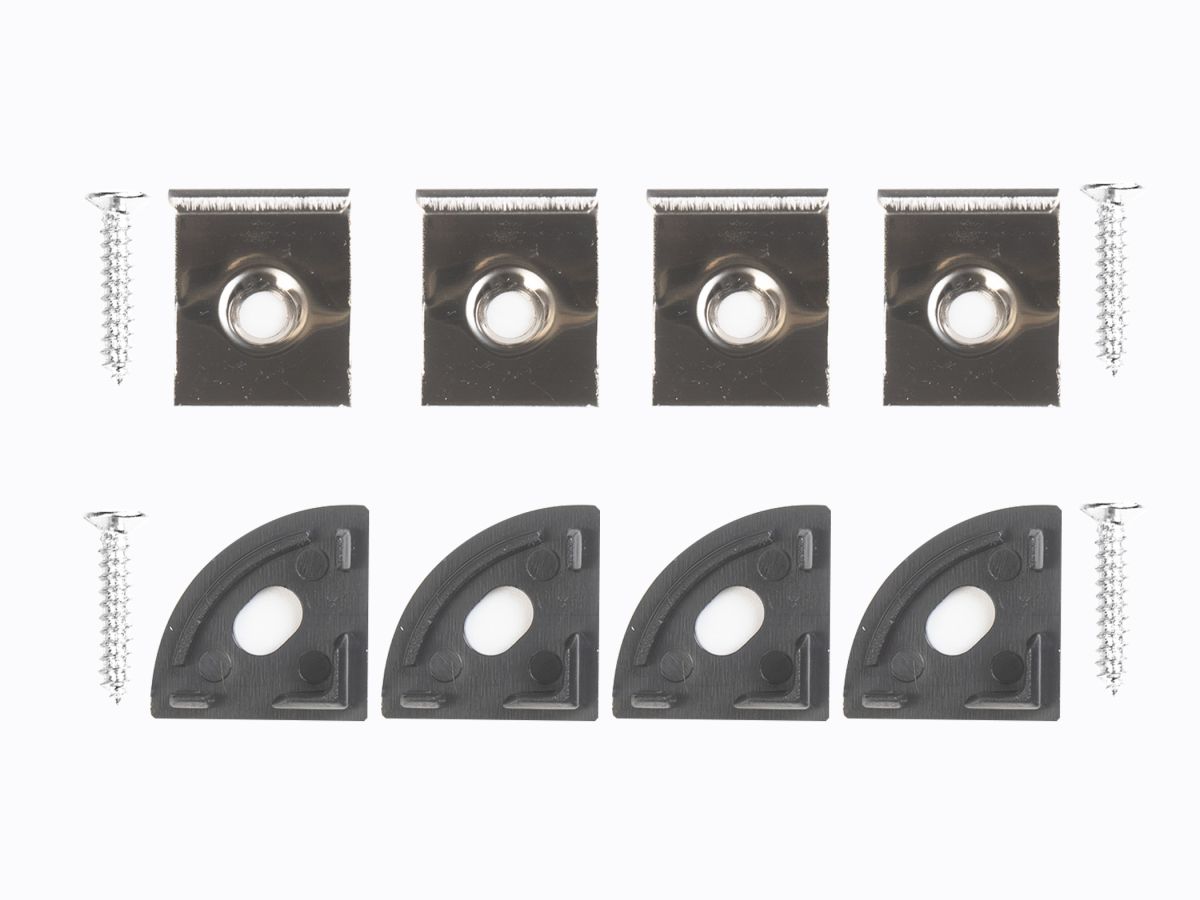 Профиль угловой LEDS POWER СПУ1616 алюм. черный с призм.рассеивателем 2м 008226 в Санкт-Петербурге